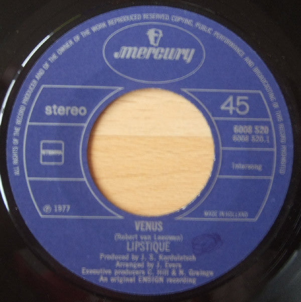 Lipstique (2) : Venus (7",Single,45 RPM)