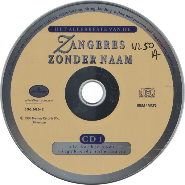 Zangeres Zonder Naam : Het Allerbeste Van De (Compilation)