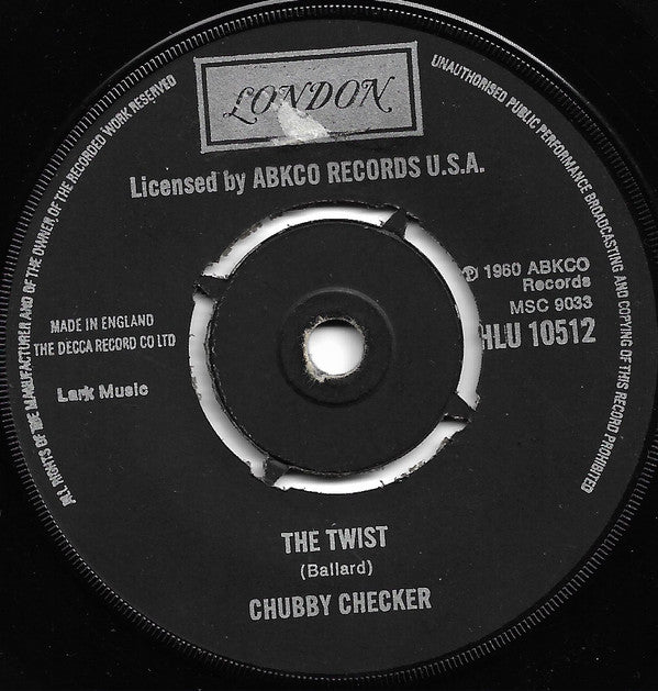 Chubby Checker : Let's Twist Again (7",Single,45 RPM,Reissue)