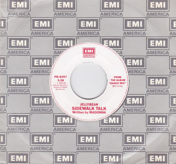 John "Jellybean" Benitez : Sidewalk Talk (7",45 RPM,Single,Promo,Stereo)