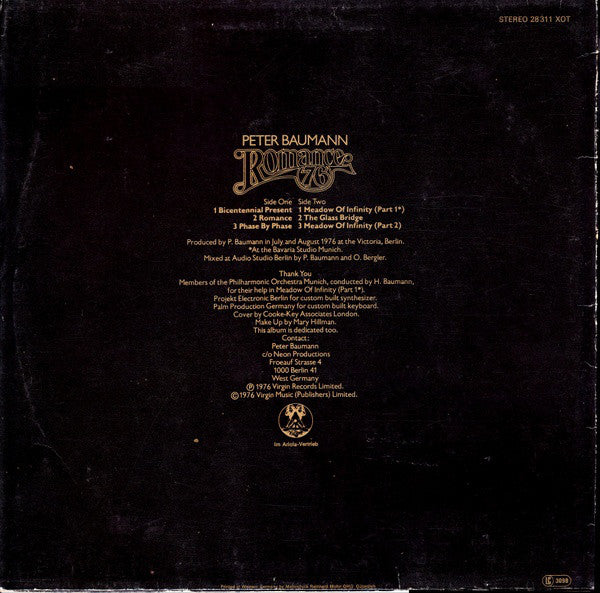 Peter Baumann : Romance 76 (LP, Album)
