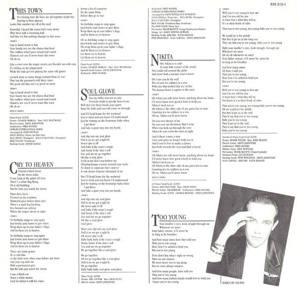 Elton John : Ice On Fire (LP,Album,Stereo)