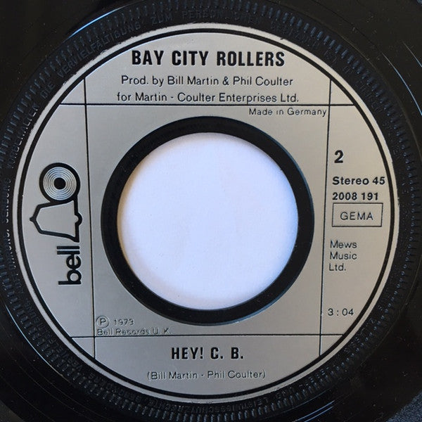 Bay City Rollers : Saturday Night (7",Single,45 RPM)