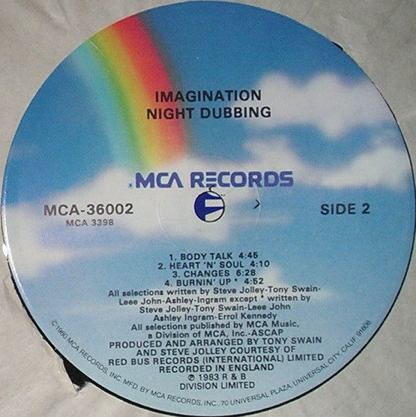 Imagination : Night Dubbing (LP, Album, MCA)