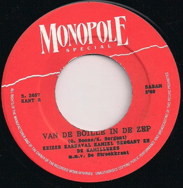 Kamiel Sergant : Bosj D'Europ! / Van De Boille In De Zep (7",Single,45 RPM)