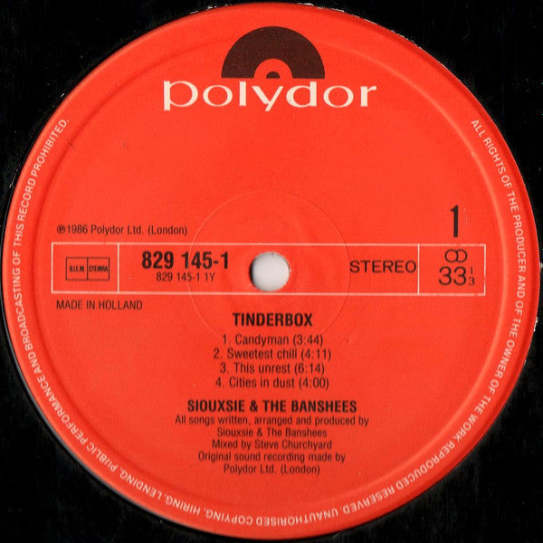 Siouxsie & The Banshees : Tinderbox (LP,Album)