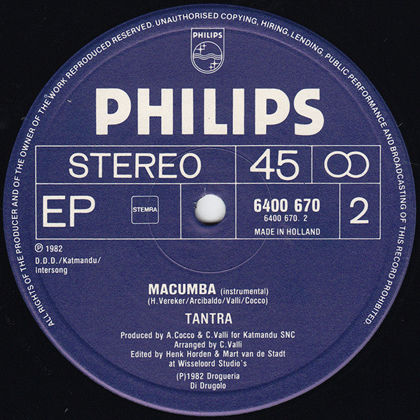 Tantra (2) : Macumba (12",45 RPM,EP)