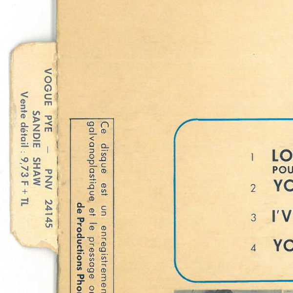 Sandie Shaw : Long Live Love (7",45 RPM,EP)