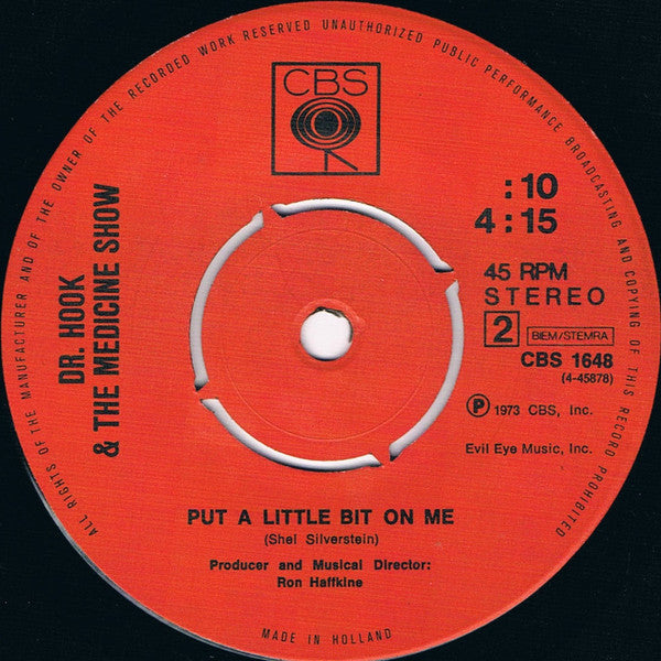 Dr. Hook & The Medicine Show : Roland The Roadie And Gertrude The Groupie (7",45 RPM,Single)