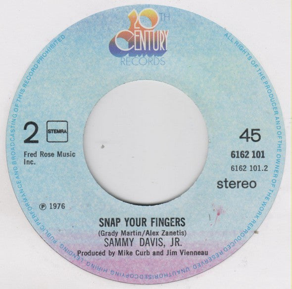 Sammy Davis Jr. : You Can Count On Me (Theme From Hawaii 5-0) (7",45 RPM,Single)