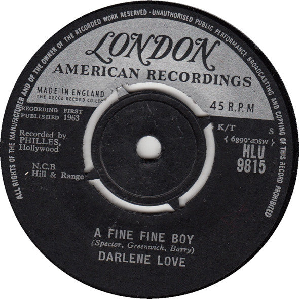Darlene Love : A Fine Fine Boy / (It's A) Marshmallow World (7")