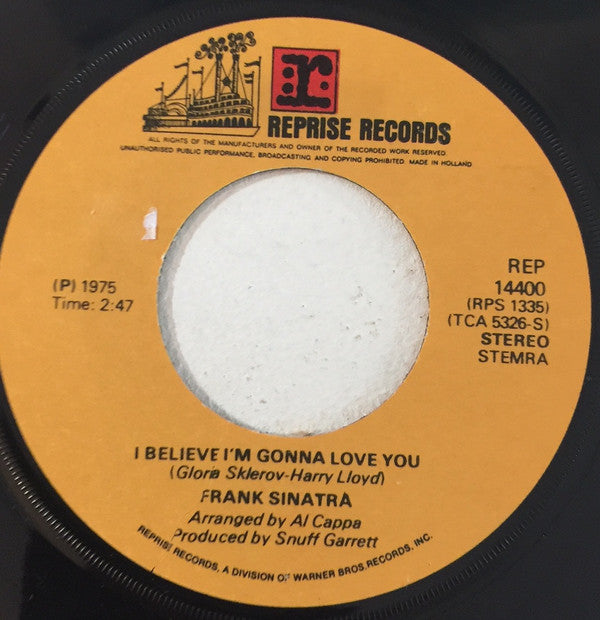 Frank Sinatra : I Believe I'm Gonna Love You (7",45 RPM,Single)