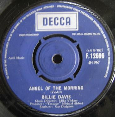 Billie Davis : Angel Of The Morning (7",Single,45 RPM)