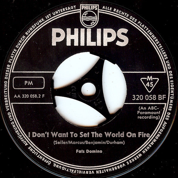 Fats Domino : Lazy Lady (7",45 RPM,Single)