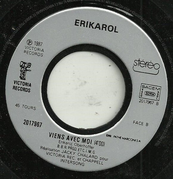 Erik Karol : Partir (7",45 RPM,Single,Repress)