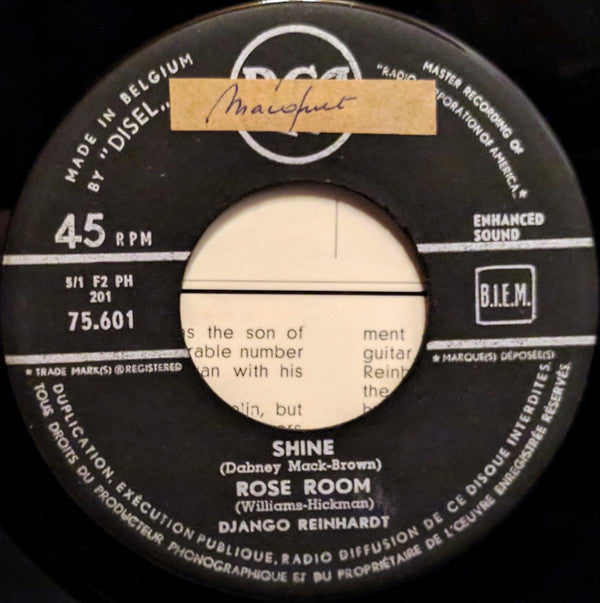 Django Reinhardt : Django Reinhardt (7",45 RPM,EP,Mono)