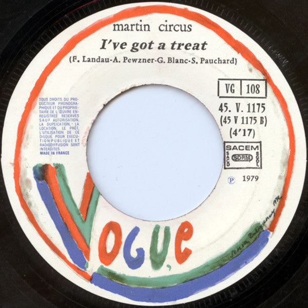 Martin Circus : Shine Baby Shine / I've Got A Treat (7",45 RPM,Single)