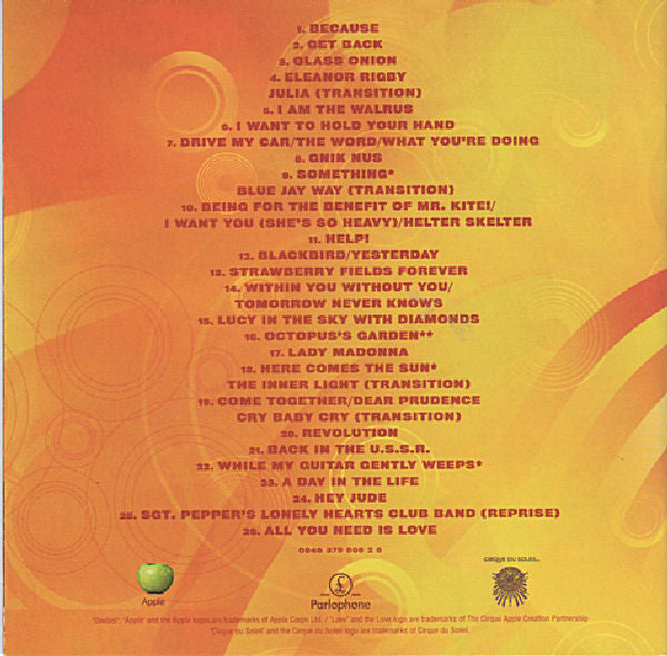 Beatles, The : Love (Album,Partially Mixed)