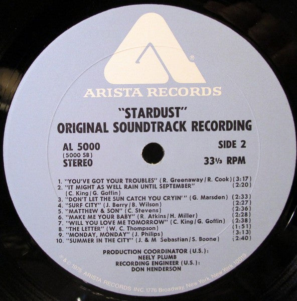 Various : "Stardust" Original Soundtrack Recording (LP,Compilation)