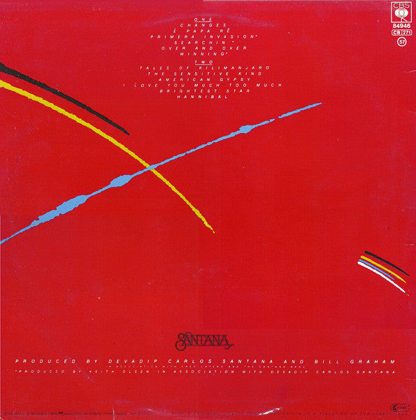 Santana : Zebop! (LP,Album,Stereo)