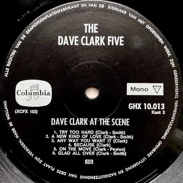 Dave Clark Five, The : At The Scene (LP,Album,Mono)