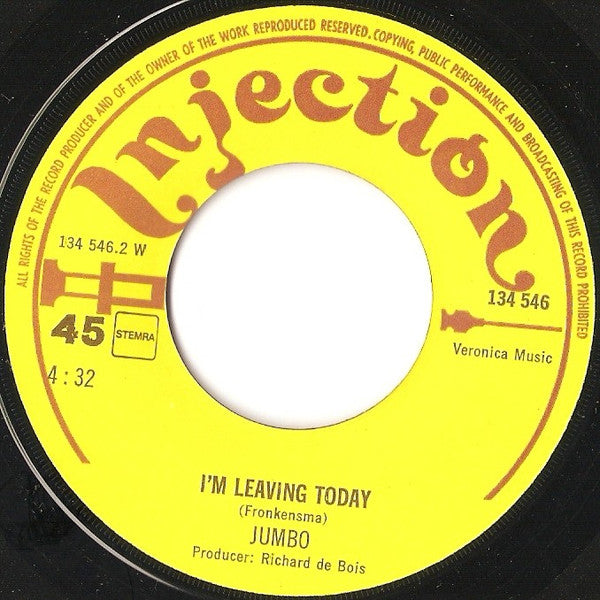 Jumbo (16) : He Goes Bla-Bla / I'm Leaving Today (7",45 RPM,Single)