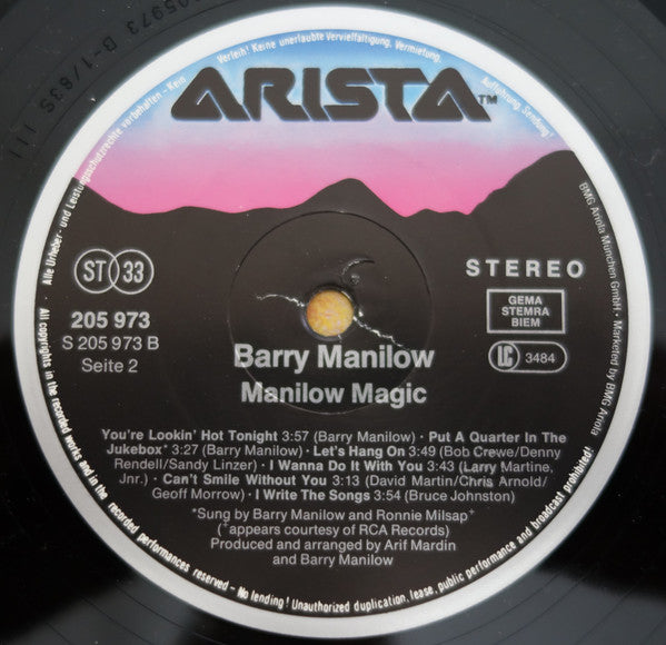 Barry Manilow : Manilow Magic (LP,Compilation,Reissue)