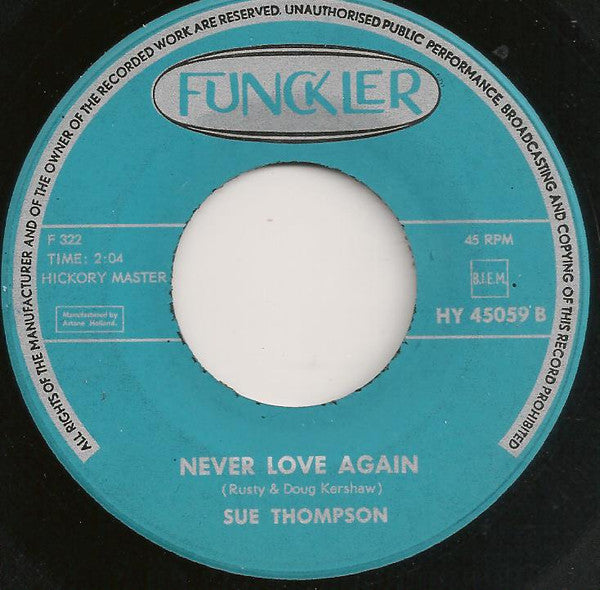 Sue Thompson : Norman / Never Love Again (7",45 RPM)