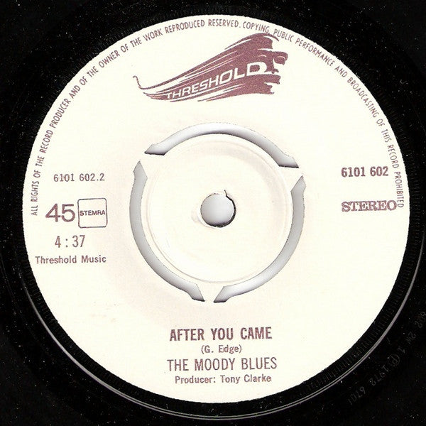Moody Blues, The : Isn't Life Strange / After You Came (7",45 RPM,Single,Stereo)
