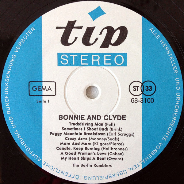 Berlin Ramblers : Bonnie & Clyde (LP,Album,Stereo)