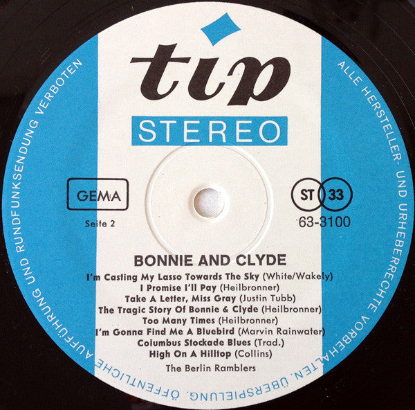Berlin Ramblers : Bonnie & Clyde (LP,Album,Stereo)