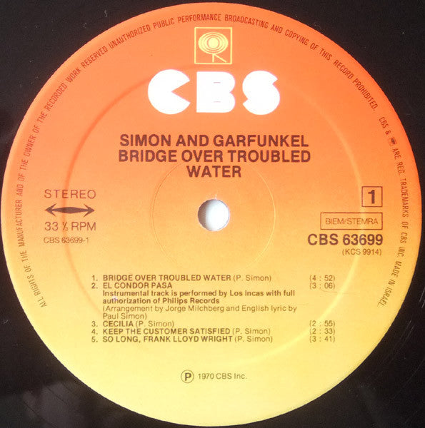 Simon & Garfunkel : Bridge Over Troubled Water (LP,Album,Reissue,Stereo)