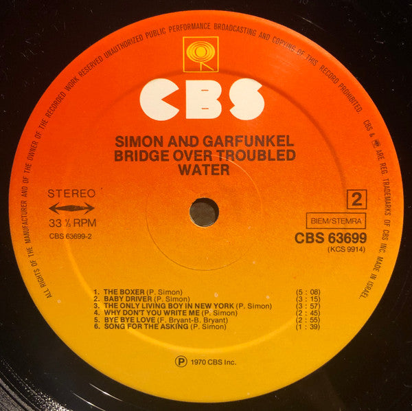 Simon & Garfunkel : Bridge Over Troubled Water (LP,Album,Reissue,Stereo)