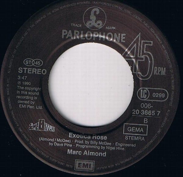 Marc Almond : A Lover Spurned (7",45 RPM,Single,Stereo)
