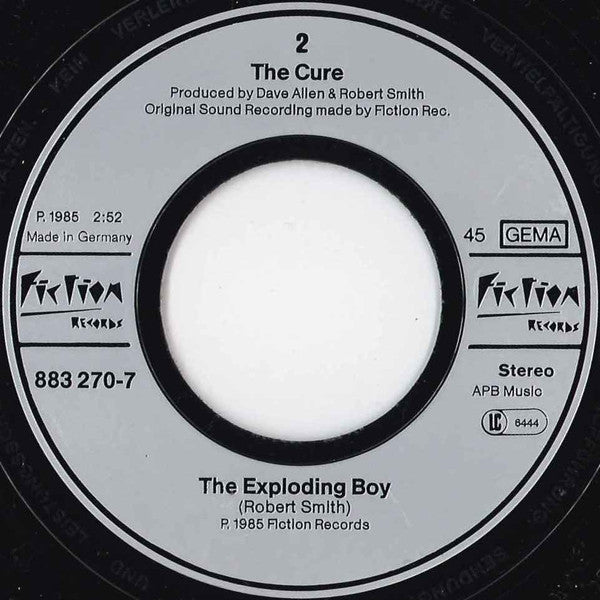 Cure, The : In Between Days (7",45 RPM,Single,Stereo)