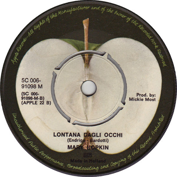 Mary Hopkin : Temma Harbour (7",45 RPM,Single,Mono)