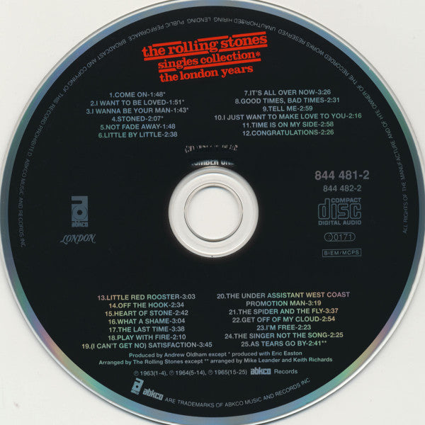 Rolling Stones, The : Singles Collection - The London Years (Compilation,Reissue,Remastered)