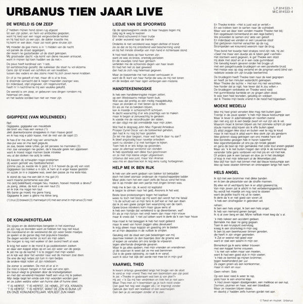 Urbanus : Tien Jaar Live (LP,Album)