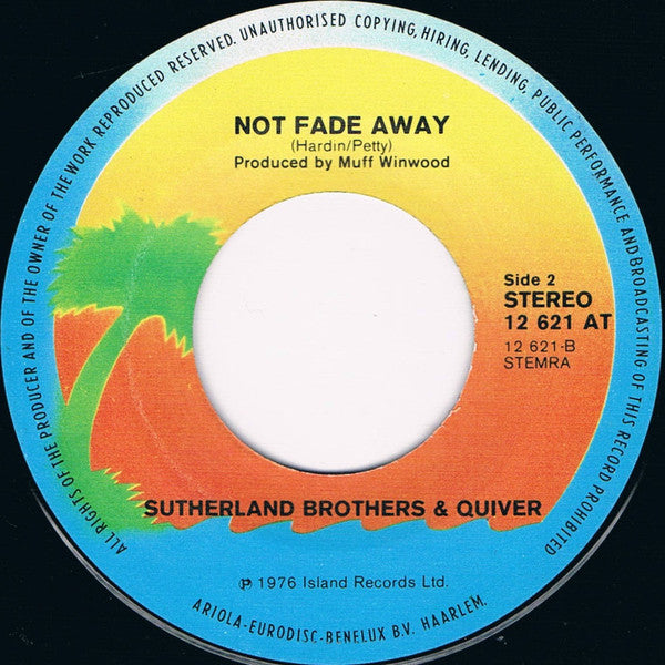 Sutherland Brothers & Quiver : (I Don't Wanna Love You But) You Got Me Anyway (7",45 RPM,Single,Reissue)