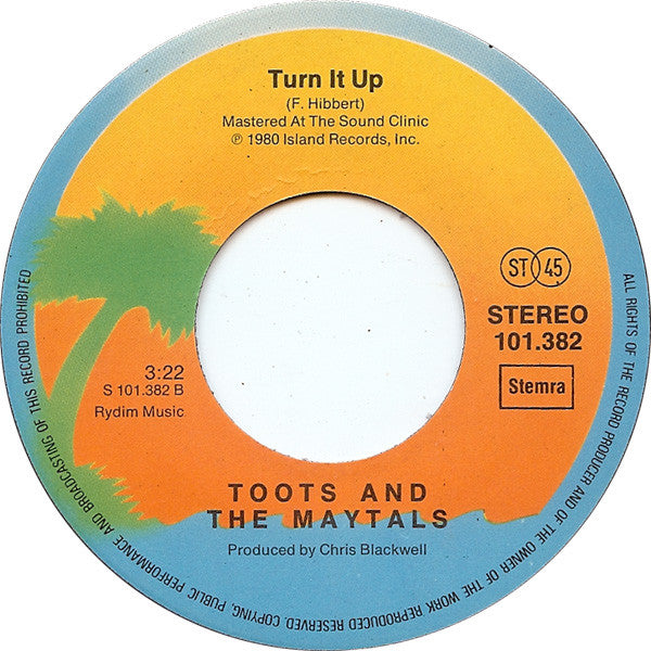 Toots & The Maytals : Chatty, Chatty / Turn It Up (7",Single,45 RPM)