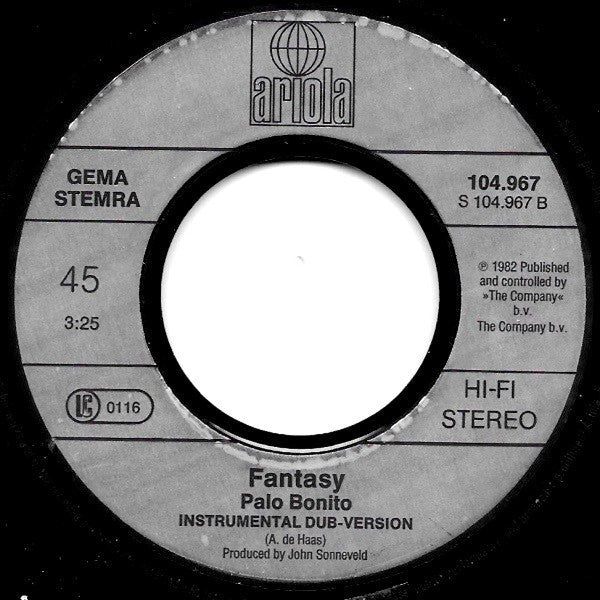 Fantasy (17) : Palo Bonito (7",45 RPM,Single,Stereo)