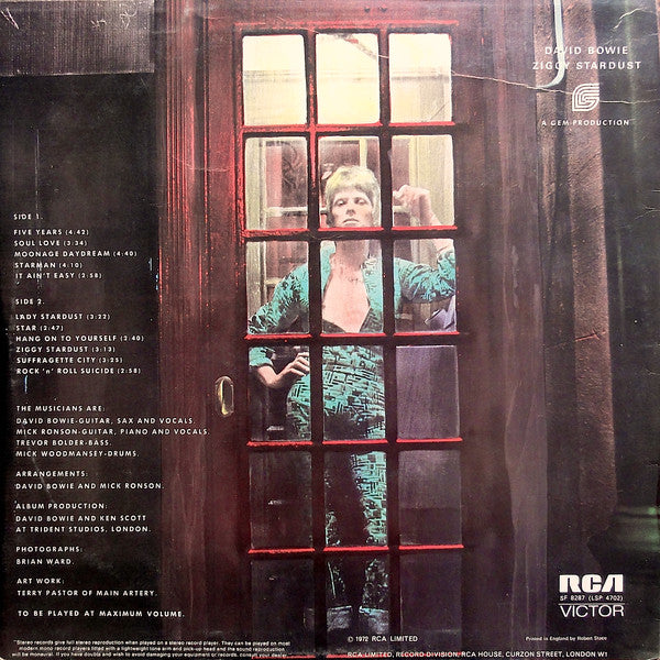 David Bowie : The Rise And Fall Of Ziggy Stardust And The Spiders From Mars (LP,Album)