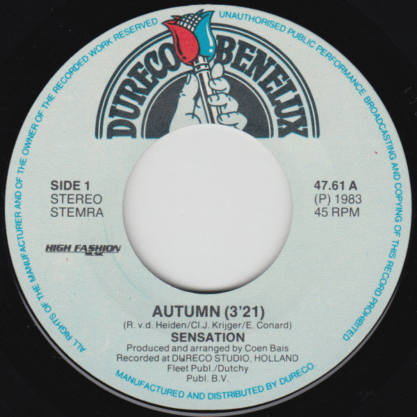 Sensation (4) : Autumn (7",45 RPM)