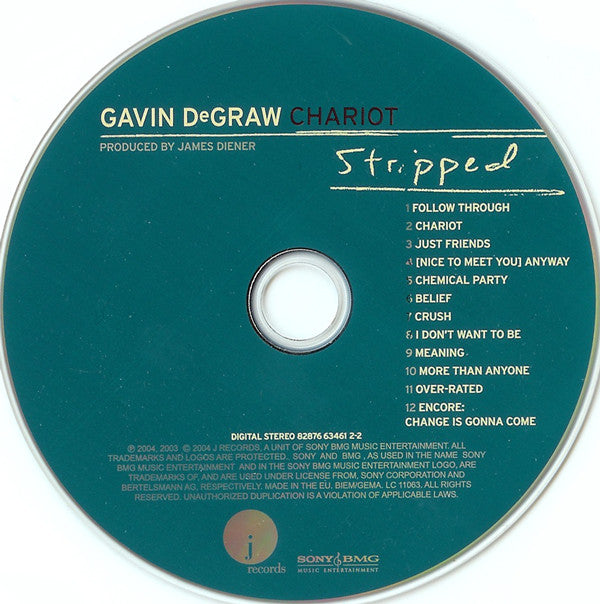 Gavin DeGraw : Chariot (Album,Special Edition)