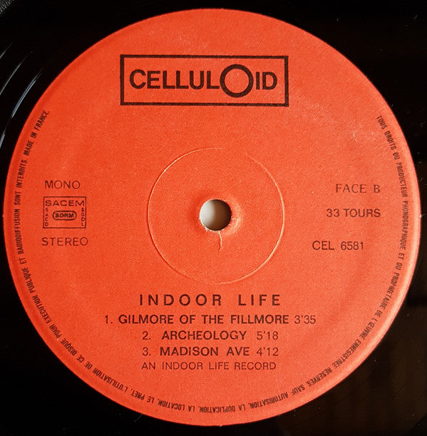 Indoor Life : Indoor Life (12", EP, Mono)