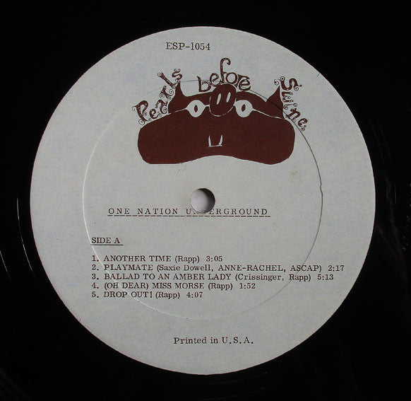 Pearls Before Swine : One Nation Underground (LP, Album)