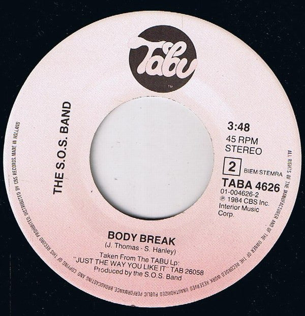 S.O.S. Band, The : Just The Way You Like It (Long Edit) (7",45 RPM,Single)