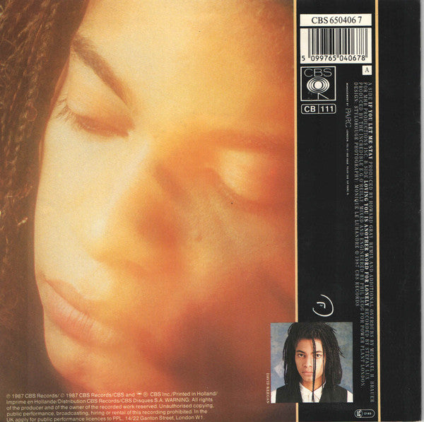 Terence Trent D'Arby : If You Let Me Stay (7",45 RPM,Single,Stereo)