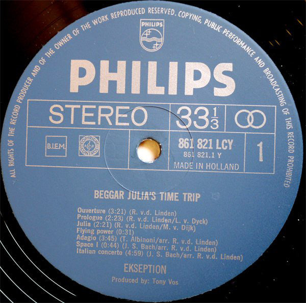Ekseption : Beggar Julia's Time Trip (LP,Album)