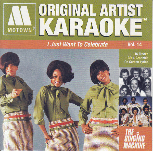 Various : Motown Original Artist Karaoke - Just Want To Celebrate Vol. 14 (CD+G,Compilation)